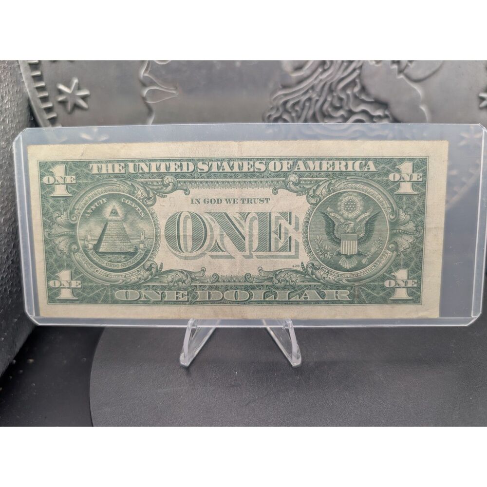 1957B $1 Silver Certificate • Blue Seal • R97831088A • Clean Circulated - Picture 2 of 2